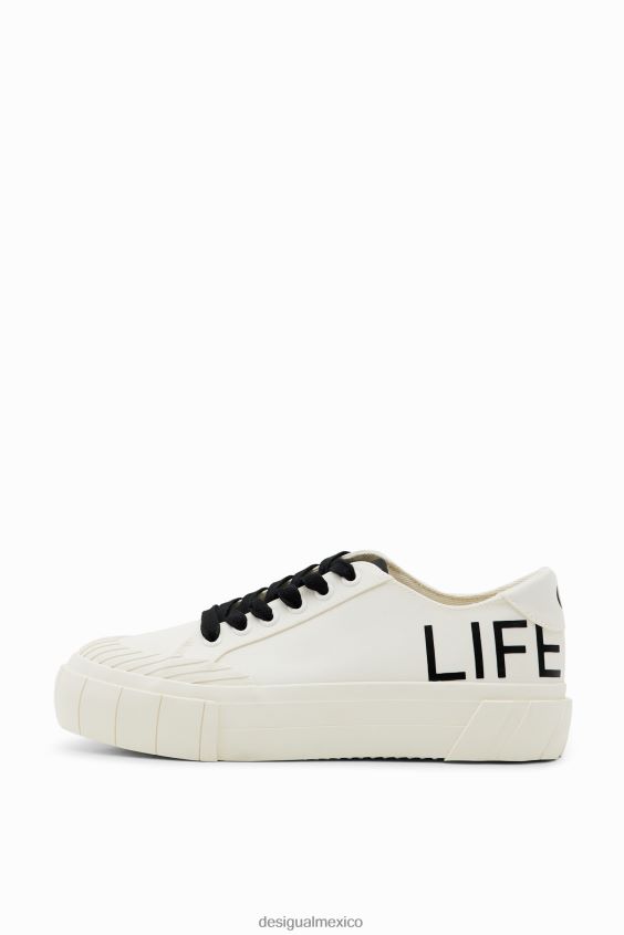 Desigual mujer zapatillas con plataforma life is awesome VZ26R0849 calzado