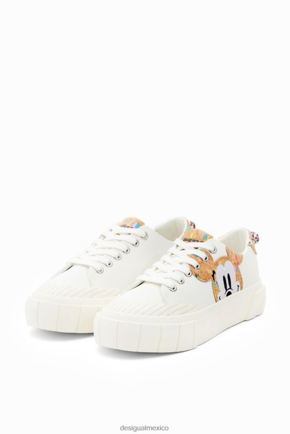 Desigual mujer zapatillas con plataforma mickey mouse de disney VZ26R01020 calzado