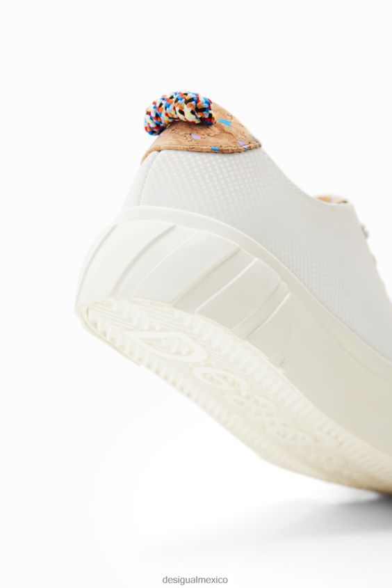 Desigual mujer zapatillas con plataforma mickey mouse de disney VZ26R01020 calzado