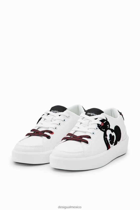 Desigual mujer zapatillas con plataforma mickey mouse de disney VZ26R01463 calzado