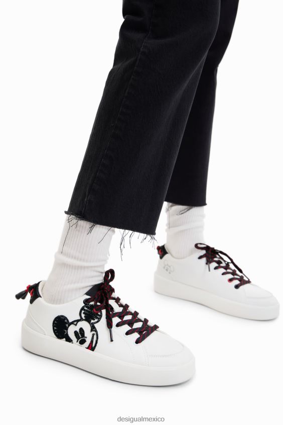 Desigual mujer zapatillas con plataforma mickey mouse de disney VZ26R01463 calzado