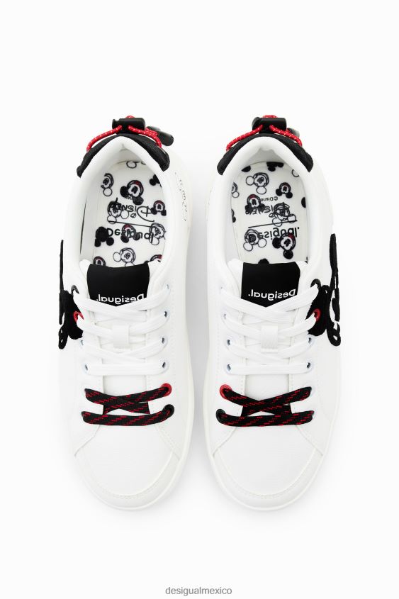 Desigual mujer zapatillas con plataforma mickey mouse de disney VZ26R01463 calzado