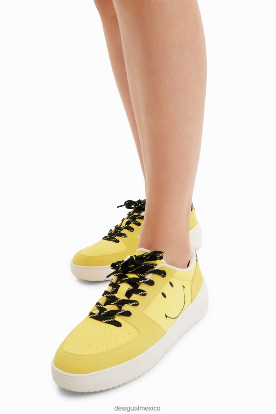 Desigual mujer zapatillas con plataforma smiley de toalla VZ26R0322 calzado