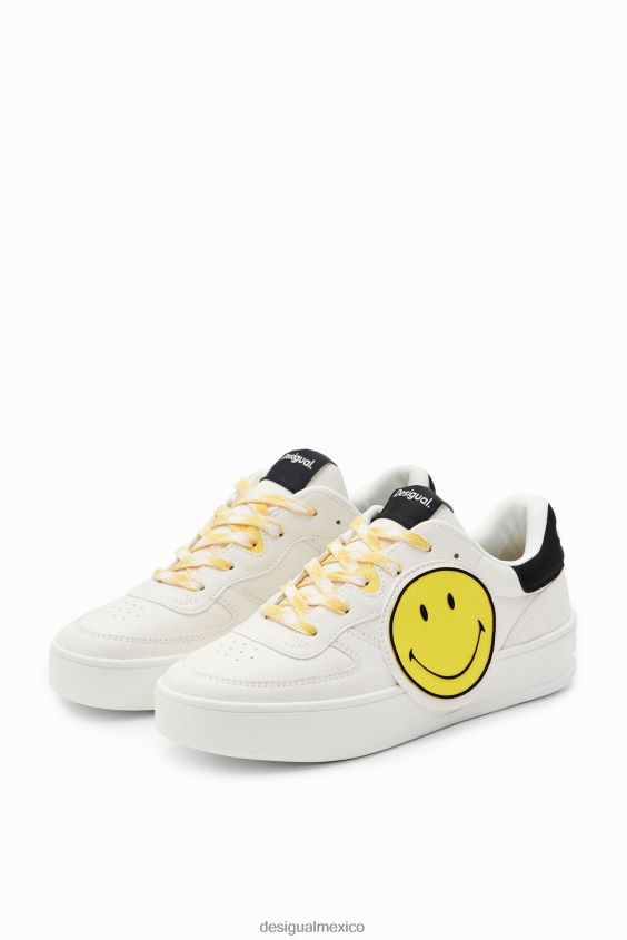 Desigual mujer zapatillas con plataforma sonriente VZ26R01506 calzado