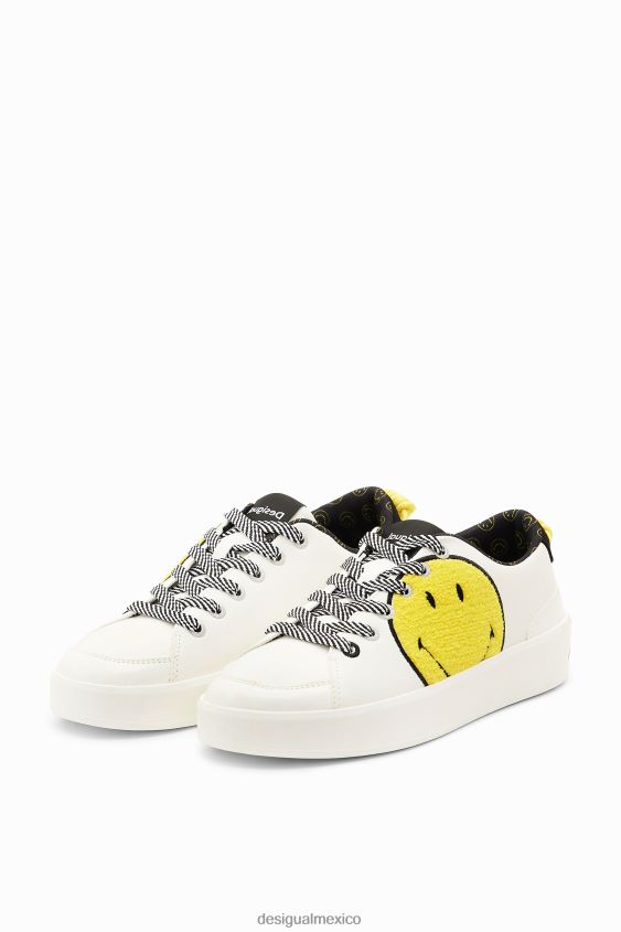 Desigual mujer zapatillas con plataforma sonriente VZ26R01509 calzado