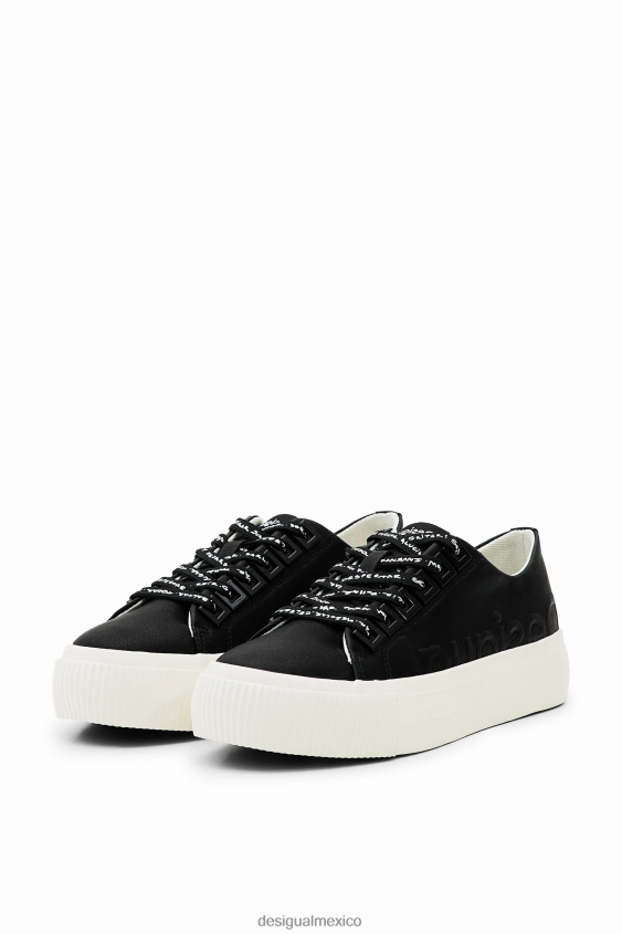 Desigual mujer zapatillas con plataforma y logo VZ26R0386 calzado