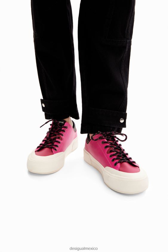 Desigual mujer zapatillas con plataforma y tachuelas VZ26R01480 calzado
