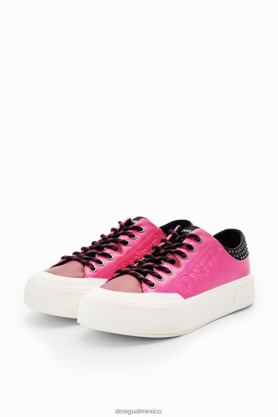 Desigual mujer zapatillas con plataforma y tachuelas VZ26R01480 calzado