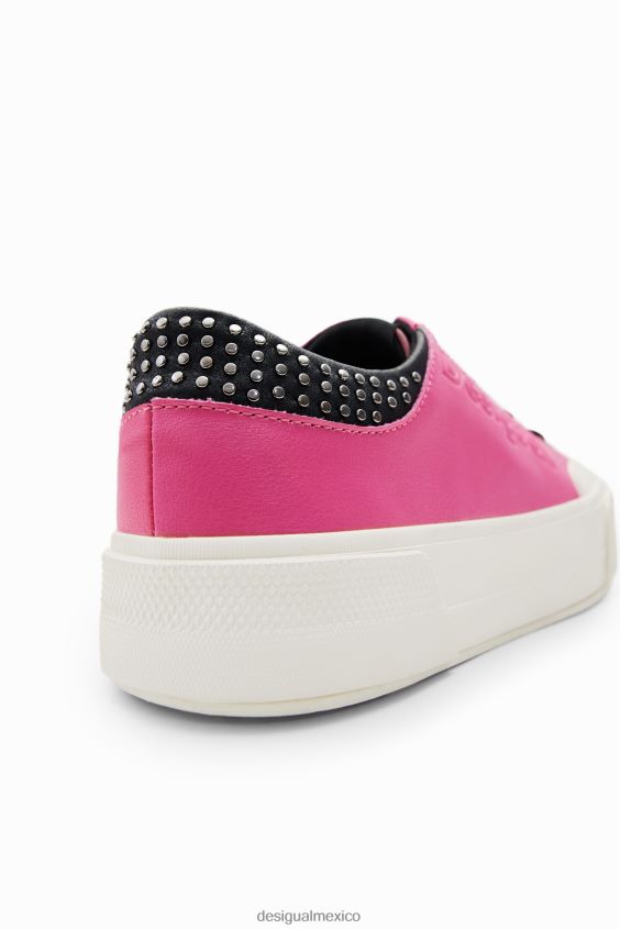Desigual mujer zapatillas con plataforma y tachuelas VZ26R01480 calzado