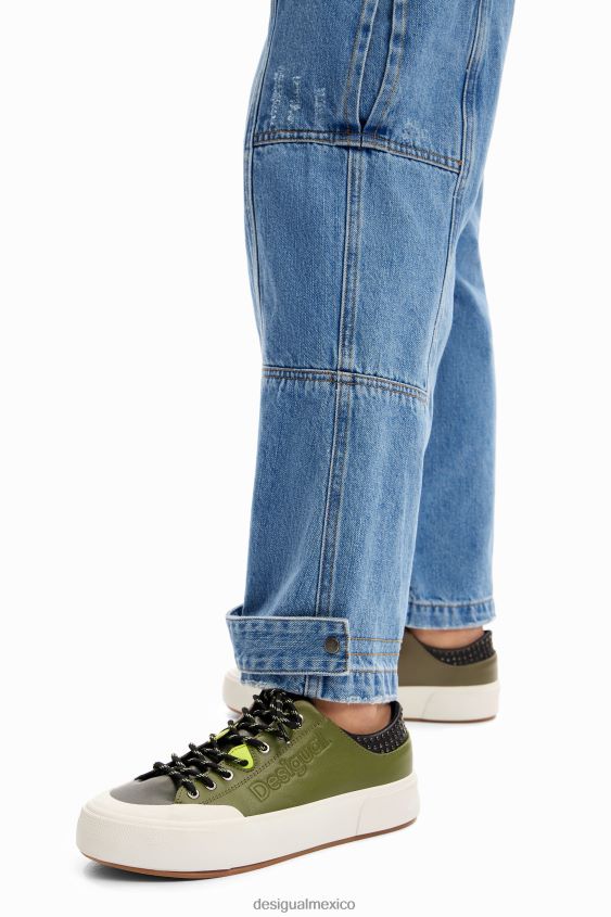 Desigual mujer zapatillas con plataforma y tachuelas VZ26R01505 calzado