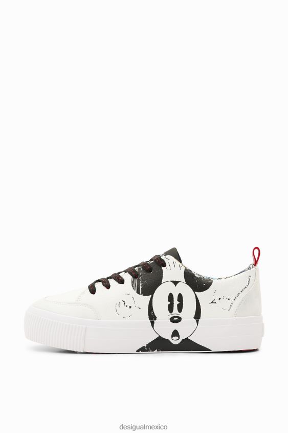 Desigual mujer zapatillas craqueladas de mickey mouse de disney VZ26R01023 calzado