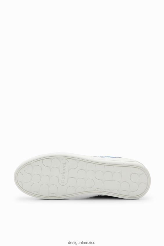 Desigual mujer zapatillas de mezclilla con plataforma y corazón VZ26R01491 calzado