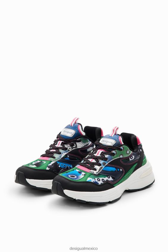 Desigual mujer zapatillas deportivas con motivo geométrico VZ26R01488 calzado
