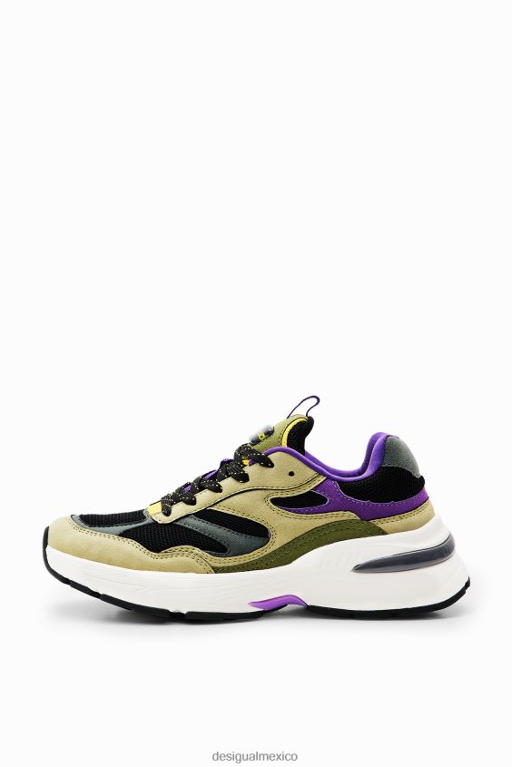 Desigual mujer zapatillas deportivas con patchwork VZ26R01478 calzado