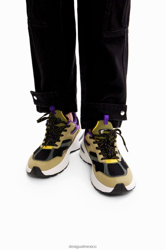 Desigual mujer zapatillas deportivas con patchwork VZ26R01478 calzado