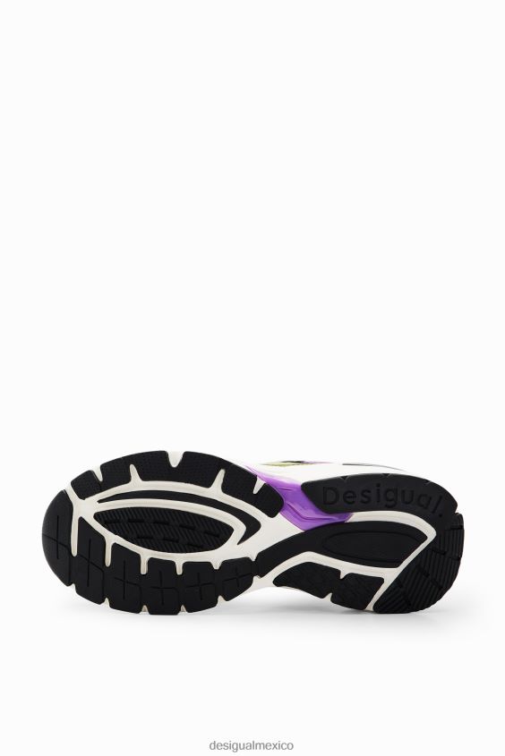 Desigual mujer zapatillas deportivas con patchwork VZ26R01478 calzado