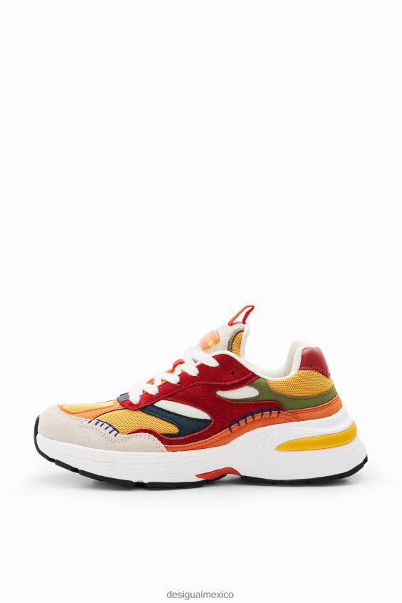 Desigual mujer zapatillas deportivas con patchwork VZ26R01487 calzado