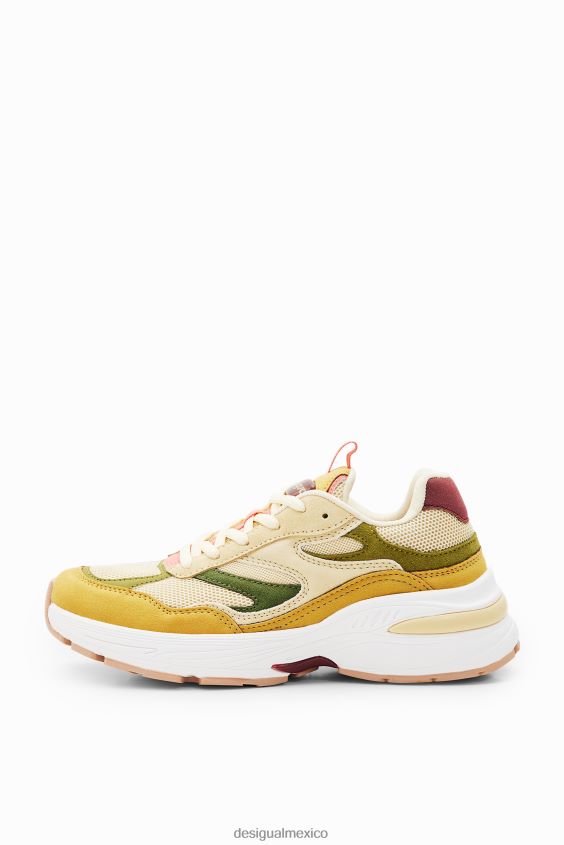 Desigual mujer zapatillas deportivas con patchwork VZ26R01497 calzado