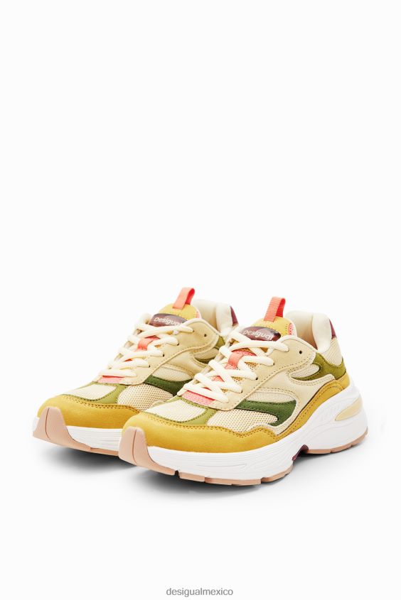 Desigual mujer zapatillas deportivas con patchwork VZ26R01497 calzado