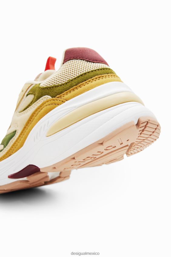 Desigual mujer zapatillas deportivas con patchwork VZ26R01497 calzado