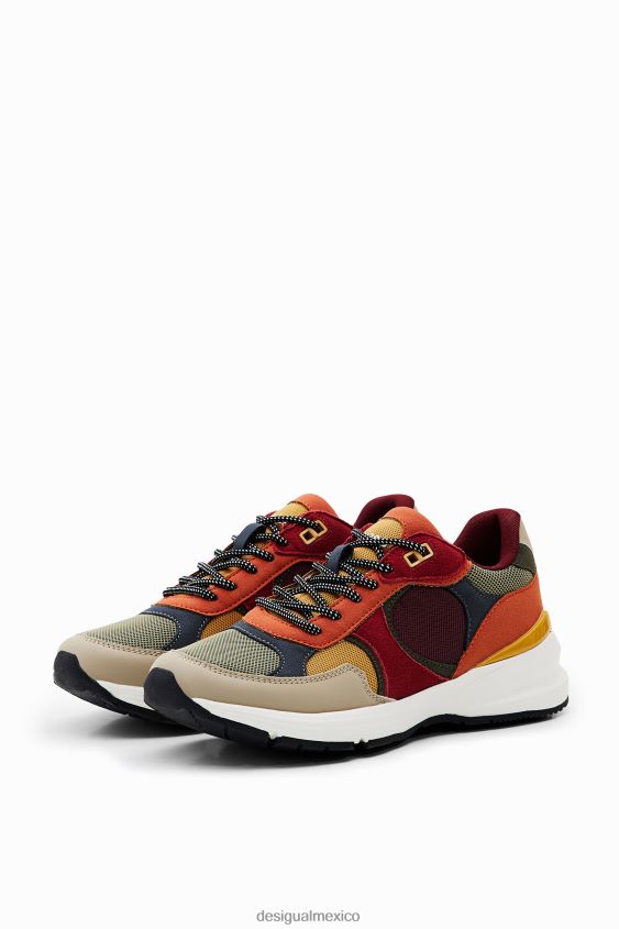 Desigual mujer zapatillas deportivas con patchwork VZ26R01507 calzado