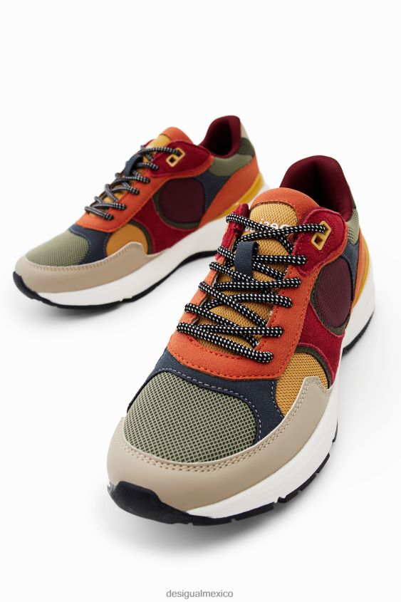 Desigual mujer zapatillas deportivas con patchwork VZ26R01507 calzado