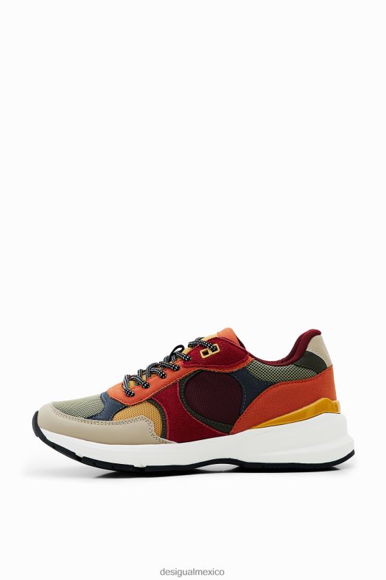 Desigual mujer zapatillas deportivas con patchwork VZ26R01507 calzado