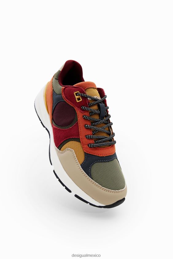 Desigual mujer zapatillas deportivas con patchwork VZ26R01507 calzado