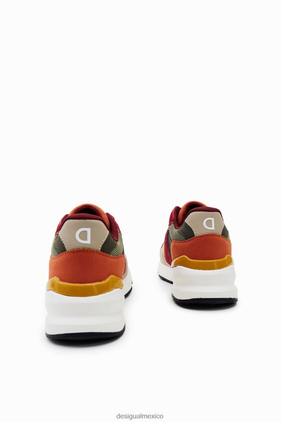 Desigual mujer zapatillas deportivas con patchwork VZ26R01507 calzado
