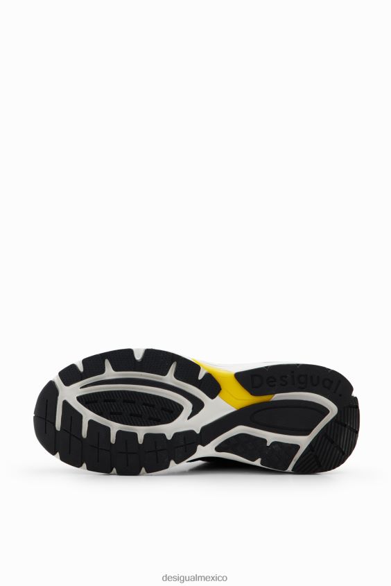 Desigual mujer zapatillas deportivas con patchwork y cremallera VZ26R01490 calzado