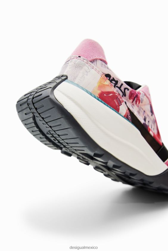 Desigual mujer zapatillas deportivas de periódico VZ26R01492 calzado