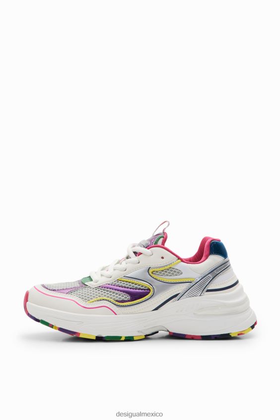 Desigual mujer zapatillas deportivas multicolores VZ26R01477 calzado