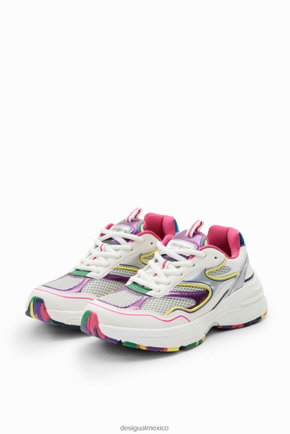 Desigual mujer zapatillas deportivas multicolores VZ26R01477 calzado