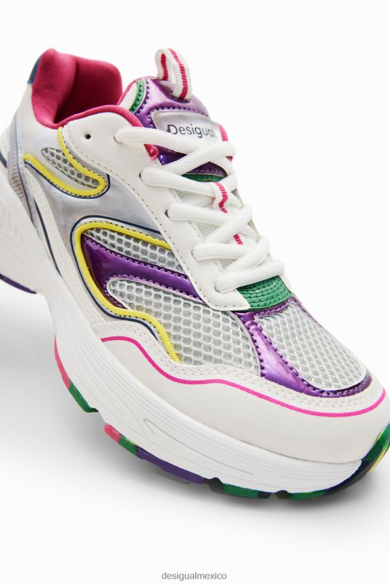 Desigual mujer zapatillas deportivas multicolores VZ26R01477 calzado