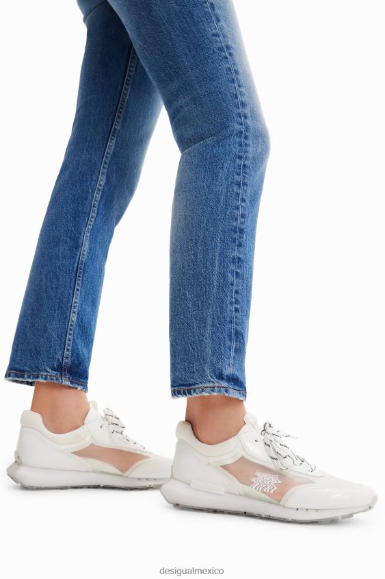 Desigual mujer zapatillas deportivas transparentes VZ26R0702 calzado