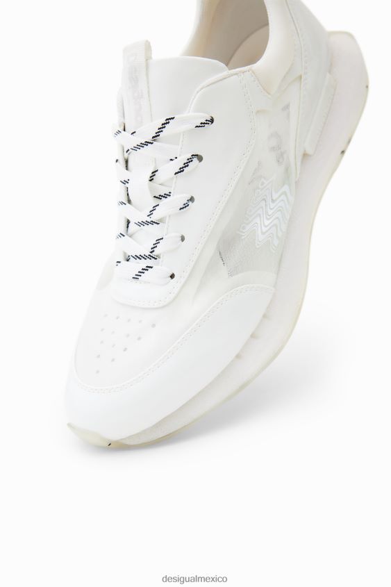 Desigual mujer zapatillas deportivas transparentes VZ26R0702 calzado