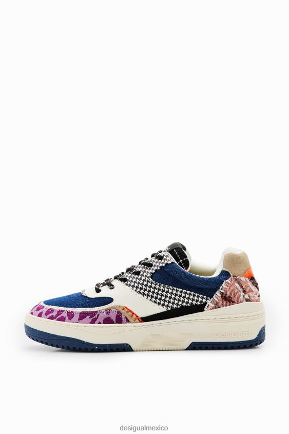 Desigual mujer zapatillas retro gruesas con patchwork VZ26R01485 calzado