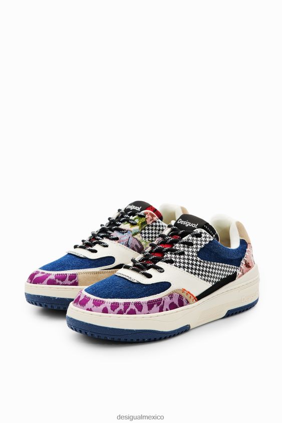 Desigual mujer zapatillas retro gruesas con patchwork VZ26R01485 calzado