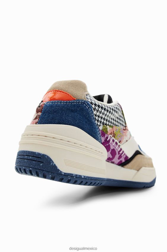 Desigual mujer zapatillas retro gruesas con patchwork VZ26R01485 calzado