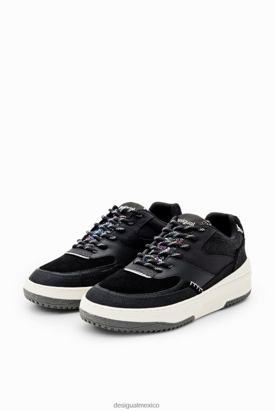 Desigual mujer zapatillas retro gruesas con patchwork VZ26R01486 calzado