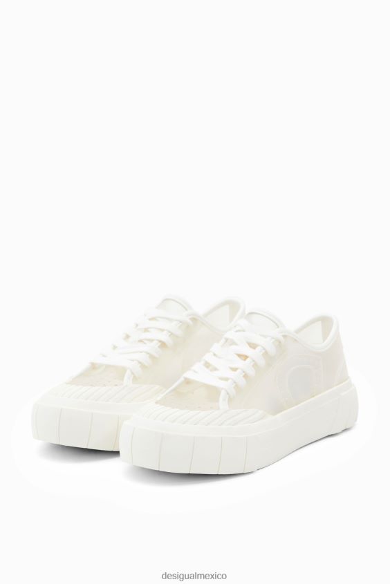 Desigual mujer zapatillas transparentes con plataforma VZ26R0634 calzado