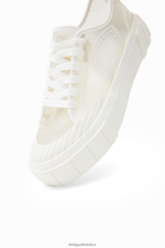 Desigual mujer zapatillas transparentes con plataforma VZ26R0634 calzado