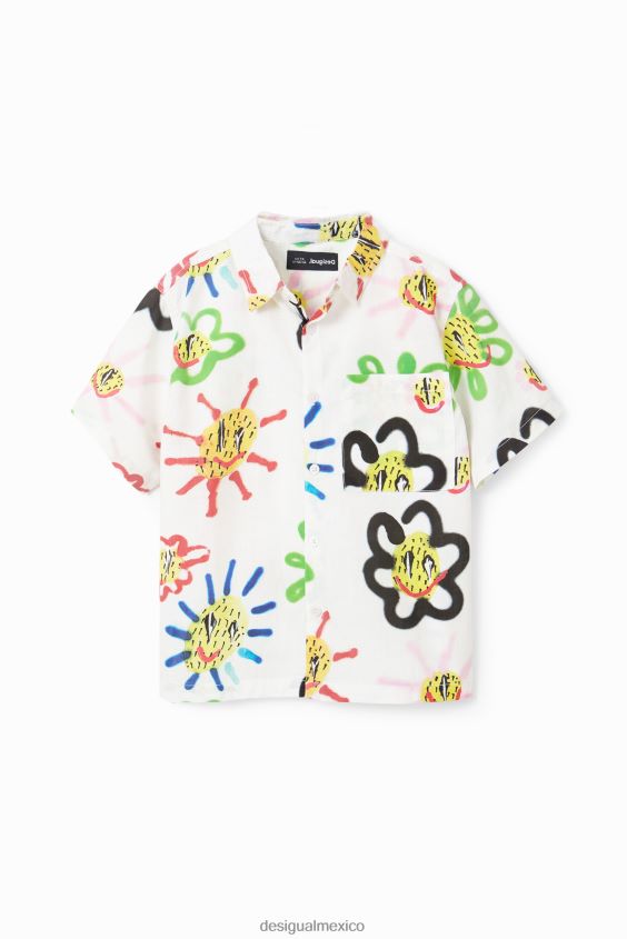 Desigual chico camisa de resort de sol VZ26R01824 ropa