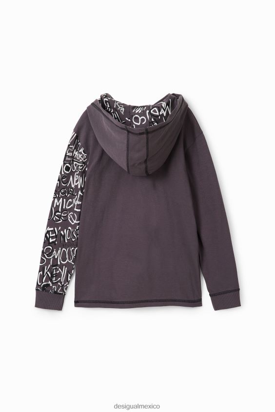 Desigual chico camiseta con capucha de mickey mouse VZ26R01753 ropa