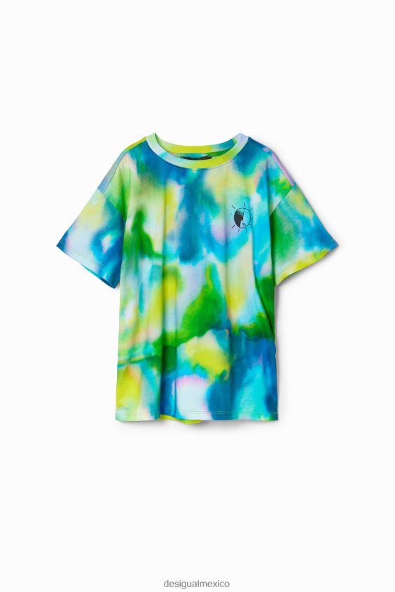 Desigual chico camiseta con mensaje de acuarela VZ26R01720 ropa