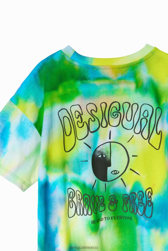 Desigual chico camiseta con mensaje de acuarela VZ26R01720 ropa