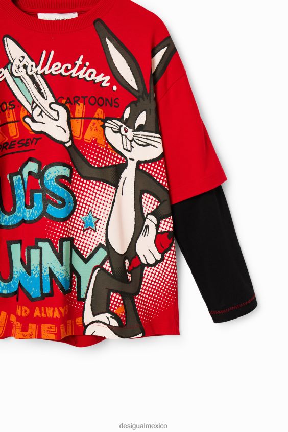 Desigual chico camiseta de doble manga de bugs bunny VZ26R01796 ropa