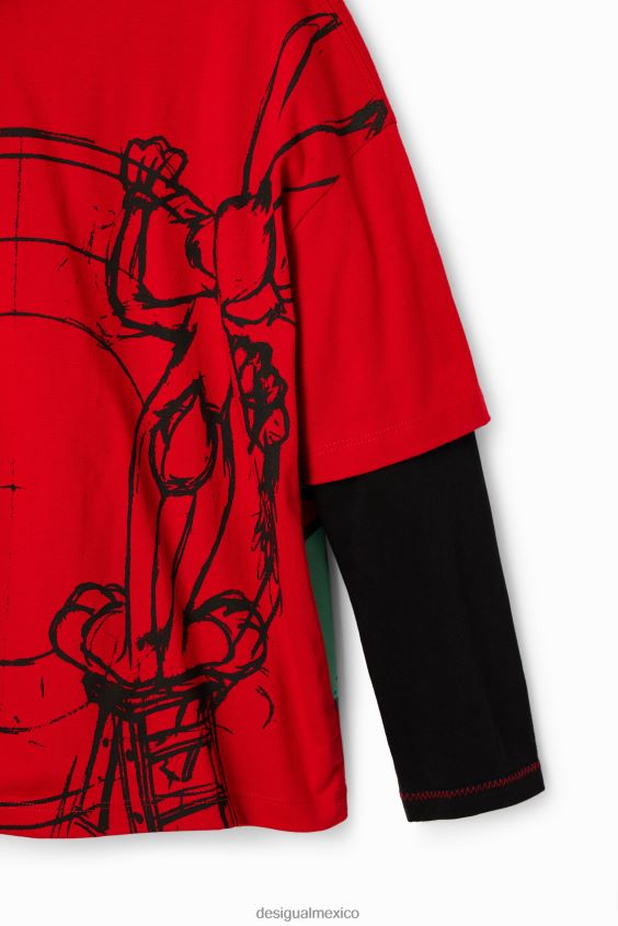 Desigual chico camiseta de doble manga de bugs bunny VZ26R01796 ropa