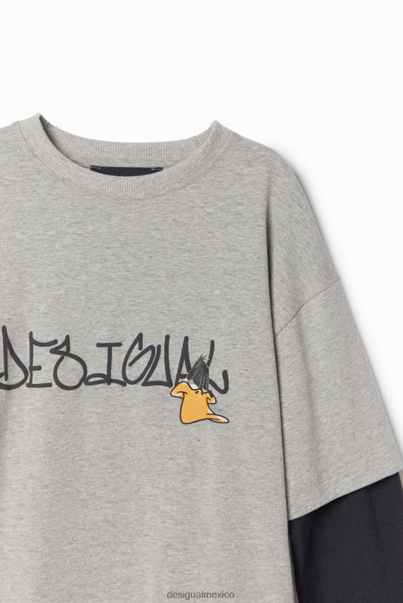 Desigual chico camiseta de doble manga looney tunes VZ26R01741 ropa