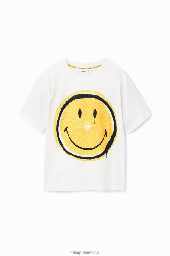 Desigual chico camiseta de manga corta con emoticón VZ26R01782 ropa